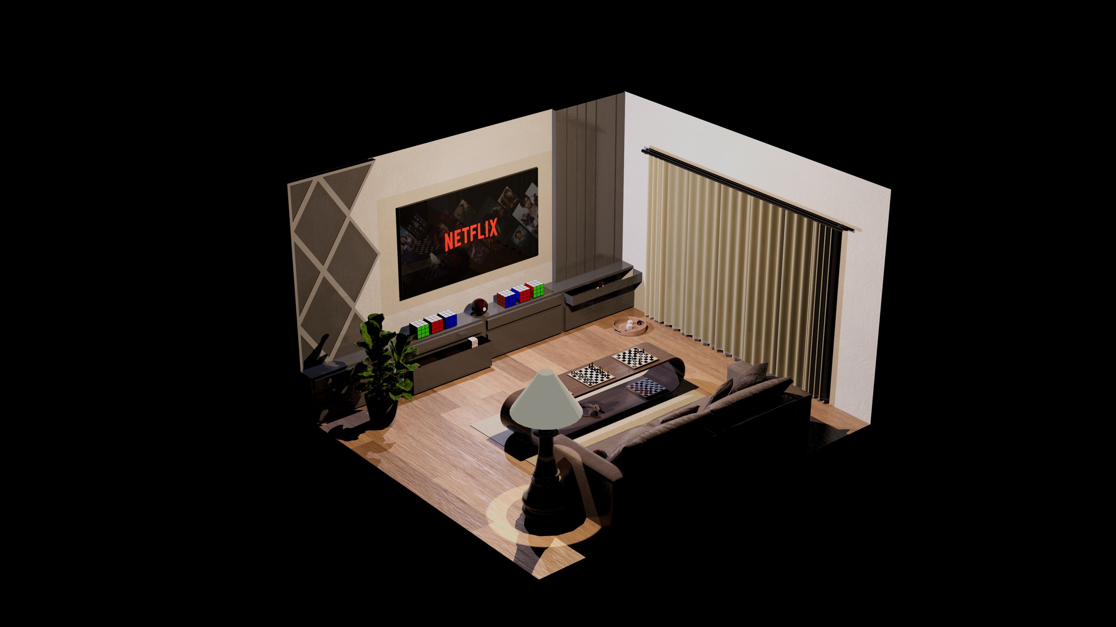 Picture of the 3D scene