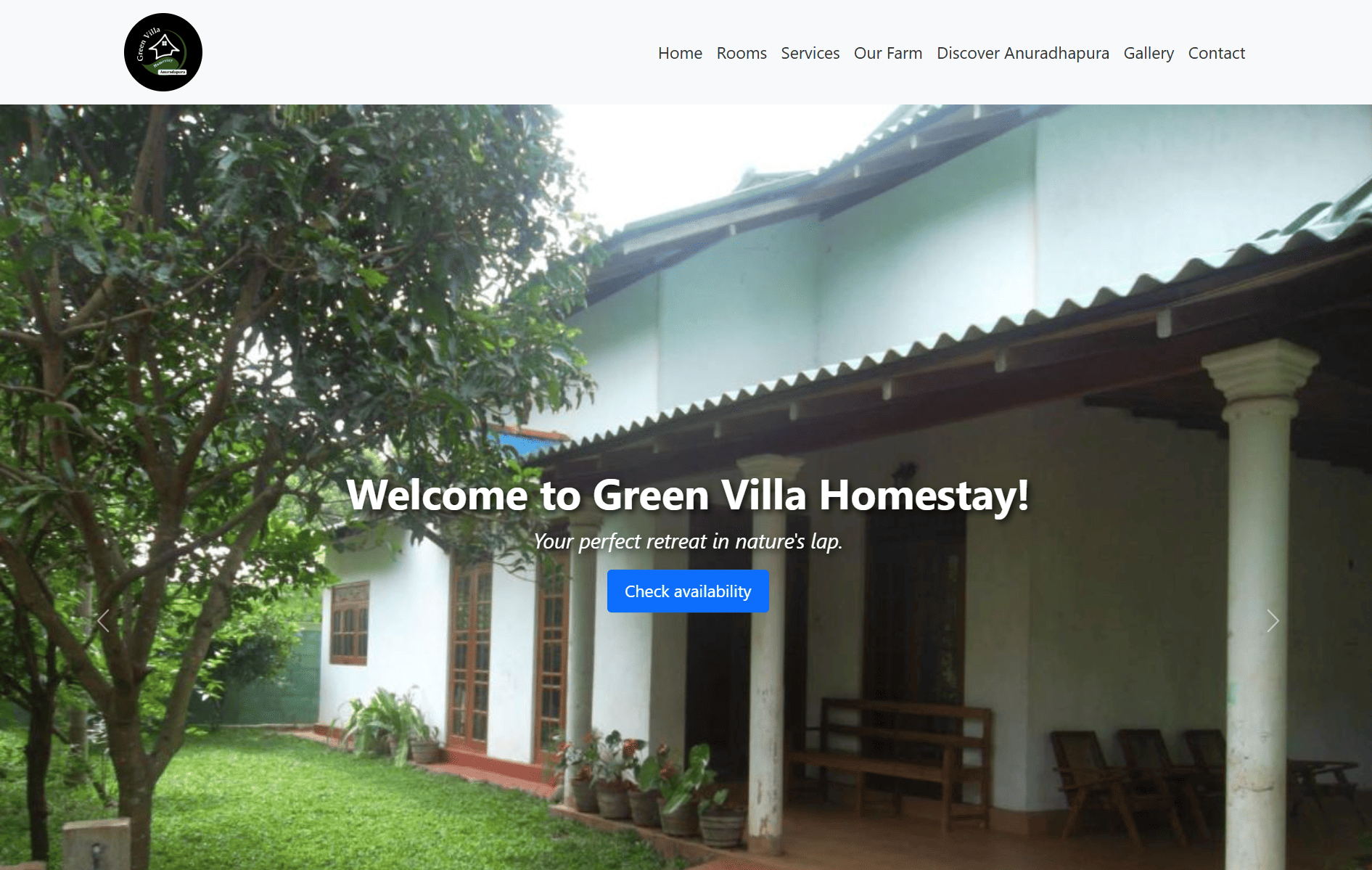 Cover of the project Green Villa Homestay Anuradhapura