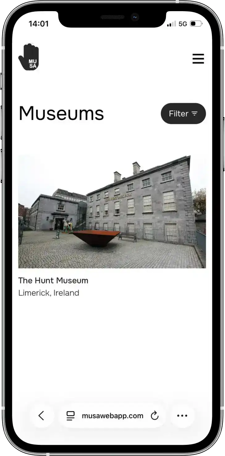 MUSA museums page